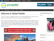 Tablet Screenshot of globalpaddler.com.au